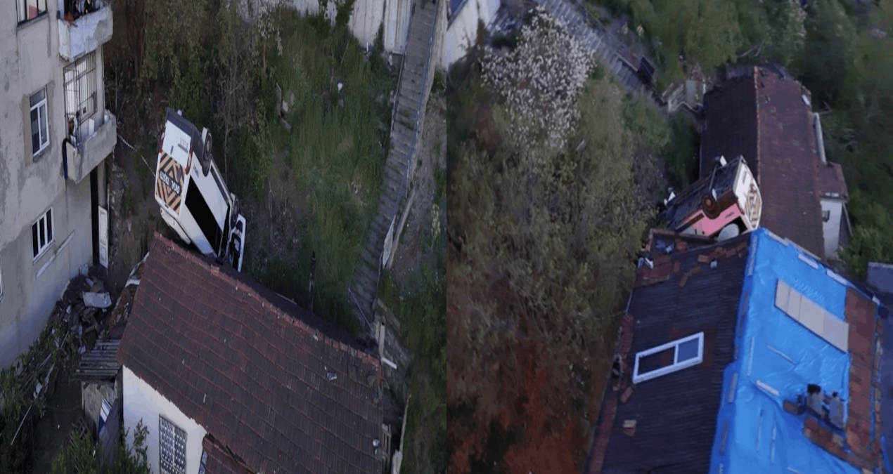 Çatıya Düşen Okul Servisi Şoförü Hayatını Kaybetti